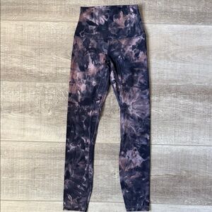 lululemon athletica Kids Leggings - Black and Brown Tie-Dye